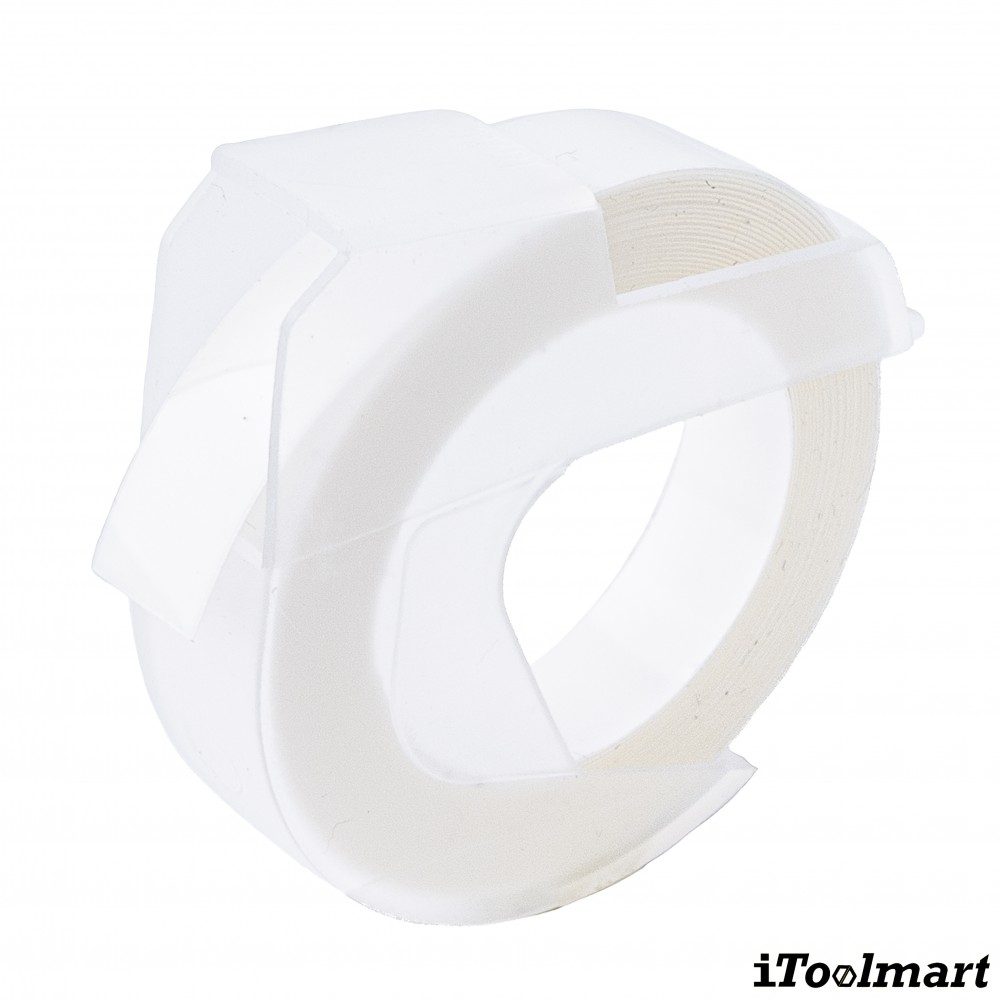 เทปพลาสติก BASIC INDUSTRIAL 520101 3D Embossing Label Tape สีใส ขนาด 9 มม. x 3 ม. สำหรับเครื่องพิมพ์ Dymo Embossing Organizer Xpress