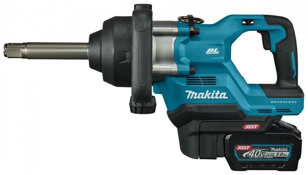 เครื่องขันบล๊อกไร้สาย MAKITA TW010GT201 40Vmax ขนาด 1 นิ้ว พร้อมแบตเตอรี่ + แท่นชาร์จ