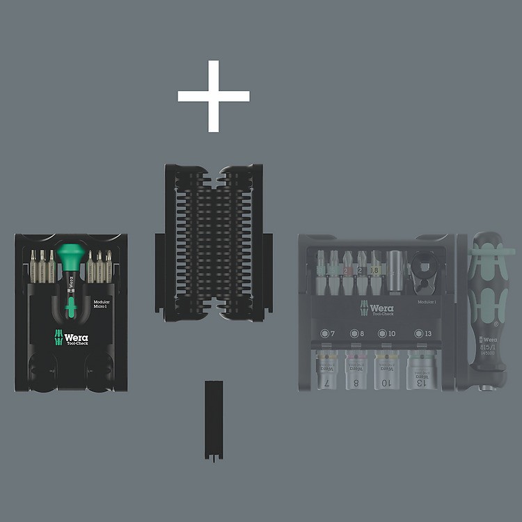 ชุดไขควงและประแจ Wera Tool-Check Modular Micro 1 05049002001 (21 ชิ้น)