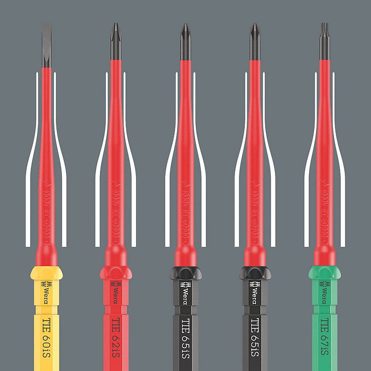 ชุดไขควง Wera Kraftform Kompakt VDE 17 extra slim 2 Tool finder 05006610001 (17 ชิ้น)