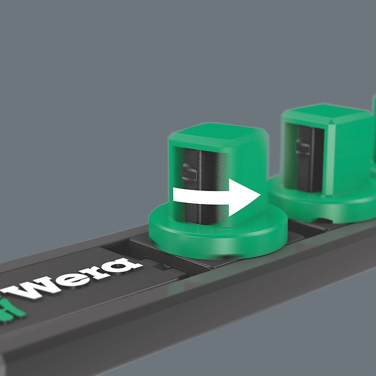 ชุดลูกบล็อก Wera 9661 Magnetic rail B Impaktor Deep Imperial 1 socket set ขนาด 3/8 นิ้ว 05005591001 (9 ชิ้น)