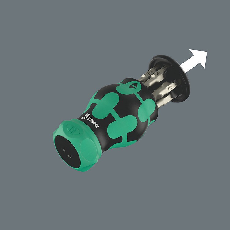 ไขควงสั้นก็อกแก็ก Wera Kraftform Kompakt Stubby magazine RA 4 05008893001 (6 ชิ้น)