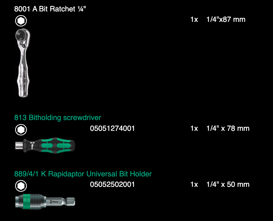 ชุดไขควงและประแจ Wera Tool-Check PLUS 1 05049055001 (39 ชิ้น)