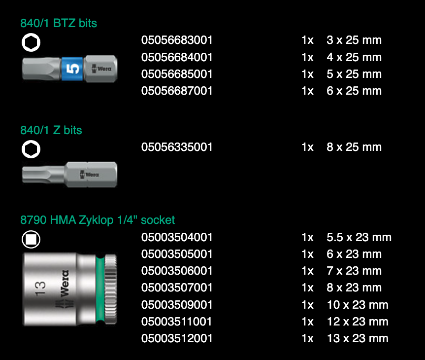 ชุดไขควงและประแจ Wera Tool-Check PLUS 1 05049055001 (39 ชิ้น)