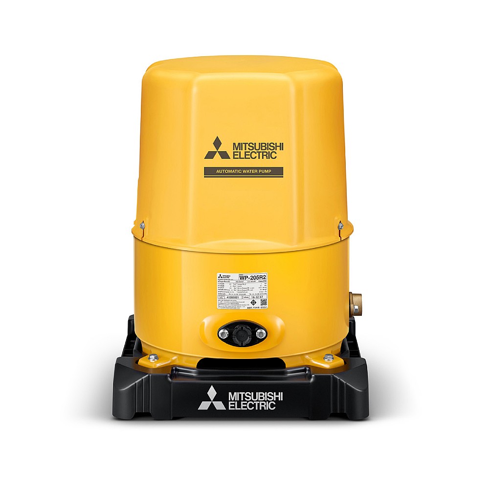 ปั๊มน้ำอัตโนมัติ MITSUBISHI WP-205R2 ตัวถังกลม กำลัง 200 วัตต์