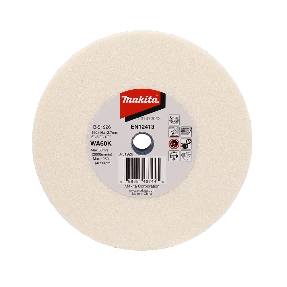 หินไฟ MAKITA B 51926 ใช้กับเครื่องเจียร์หินไฟ GB 602 ขนาด 6 นิ้ว