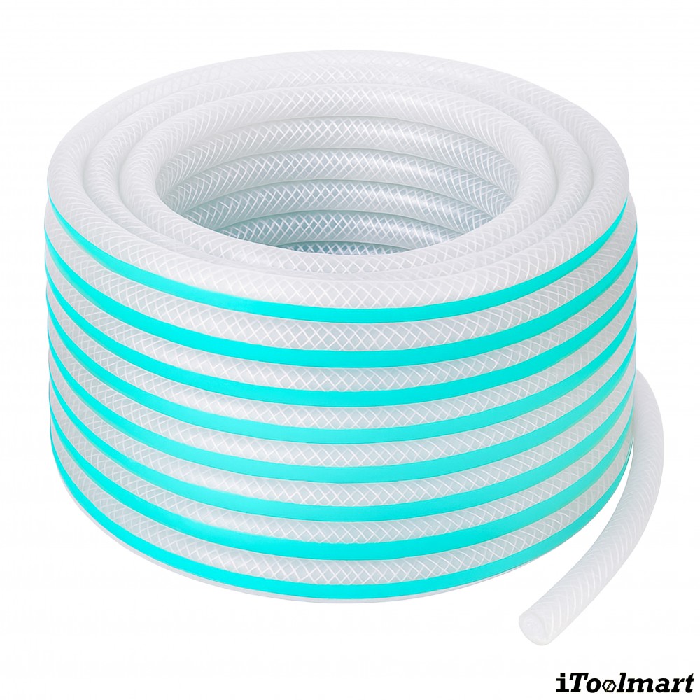 สายยางฟู้ดเกรด PVC TOYOX TFB 15  สายอาหารอเนกประสงค์ด้ายโพลีเอสเตอร์ถัก ขนาด 5 8 นิ้ว ม้วน 100 เมตร