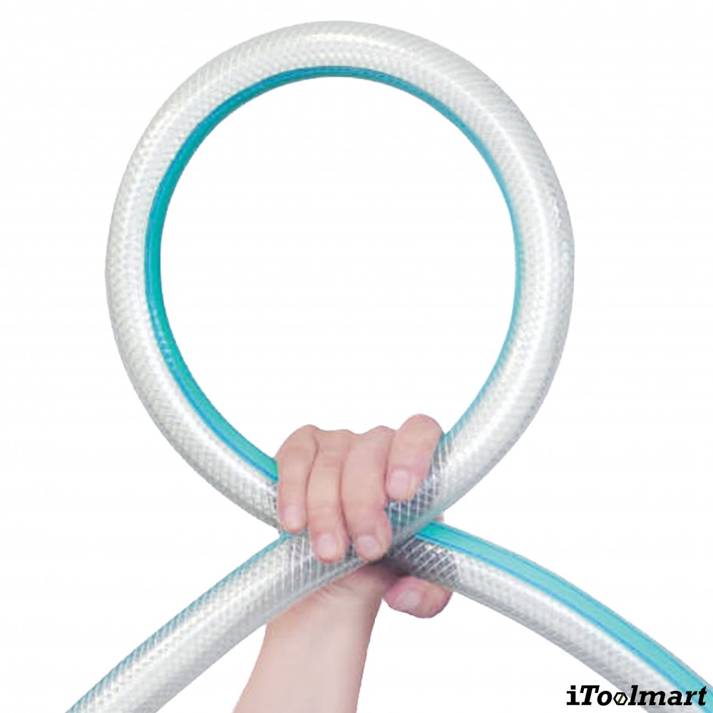 สายยางฟู้ดเกรด PVC TOYOX TFB 15  สายอาหารอเนกประสงค์ด้ายโพลีเอสเตอร์ถัก ขนาด 5 8 นิ้ว ม้วน 100 เมตร