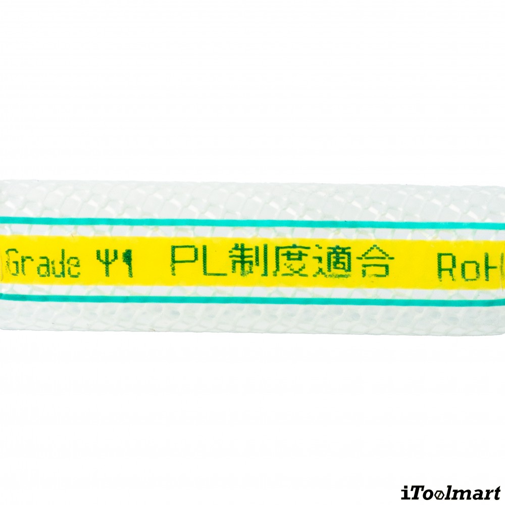 สายยางฟู้ดเกรด Polyolefin Resin TOYOX EC 12 สายอาหารด้ายโพลีเอสเตอร์ถักทนสารเคมี ขนาด 1 2นิ้ว ม้วน 100 เมตร