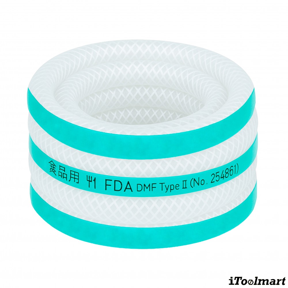 สายยางฟู้ดเกรด Silicone Rubber TOYOX TSI 50 สายทนความร้อนด้ายโพลีเอสเตอร์ถัก ขนาด 2 นิ้ว ม้วน 5 เมตร