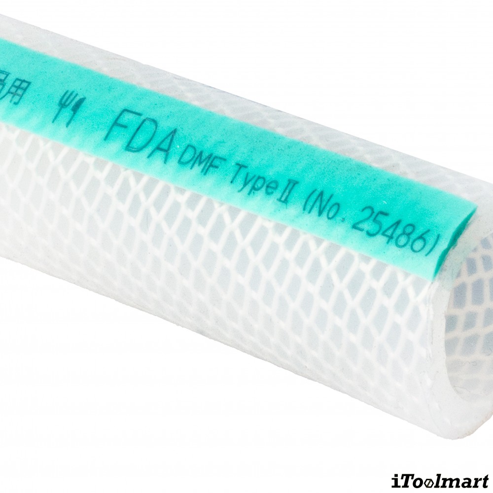 สายยางฟู้ดเกรด Silicone Rubber TOYOX TSI 6 สายทนความร้อนด้ายโพลีเอสเตอร์ถักขนาด 1 4 นิ้ว 1 เมตร