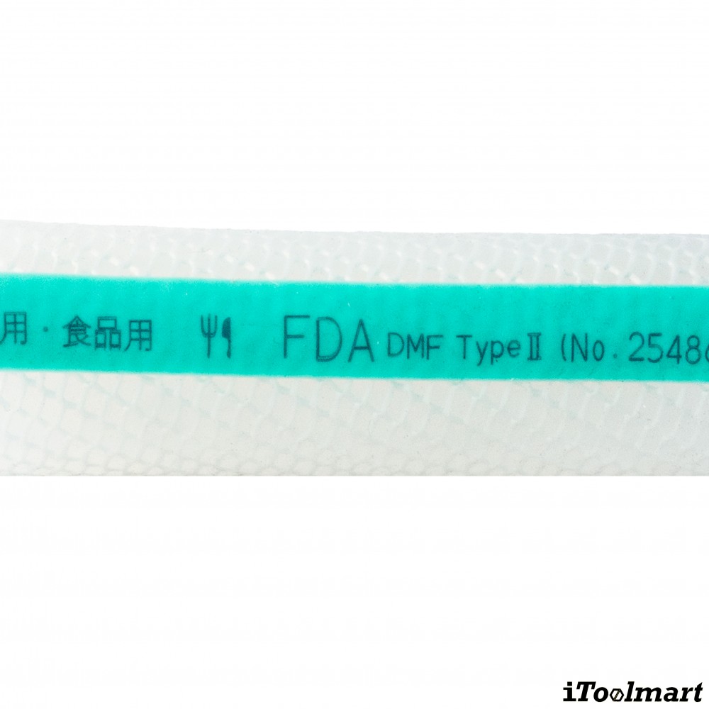 สายยางฟู้ดเกรด Silicone Rubber TOYOX TSI สายทนความร้อนด้ายโพลีเอสเตอร์ถัก ขนาด 1 เมตร ม้วน 20 เมตร