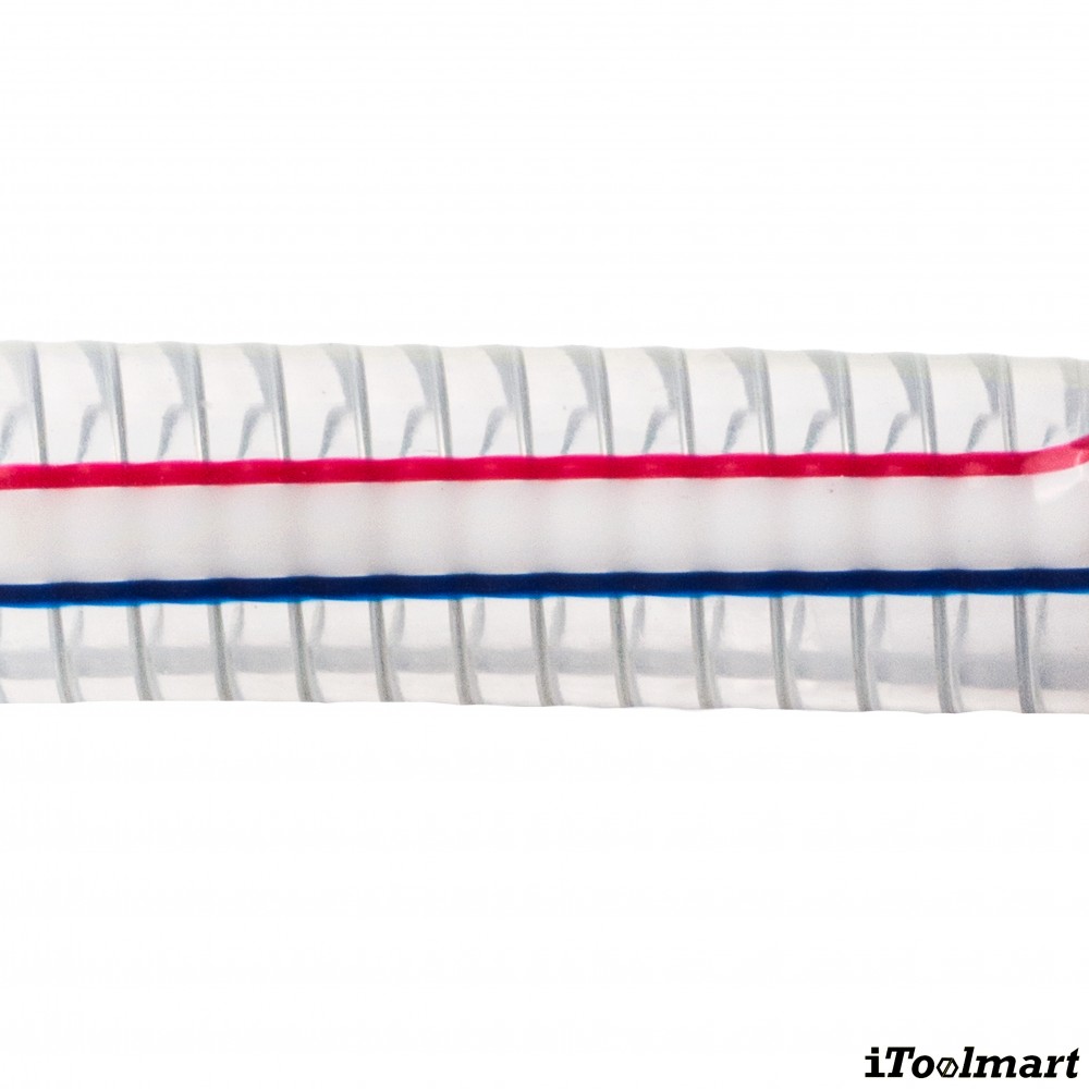 สายยาง PVC TOYOX TS 15 สายดูดอเนกประสงค์ลวดสปริงทนน้ำมัน ขนาด 5 8 นิ้ว 1 เมตร