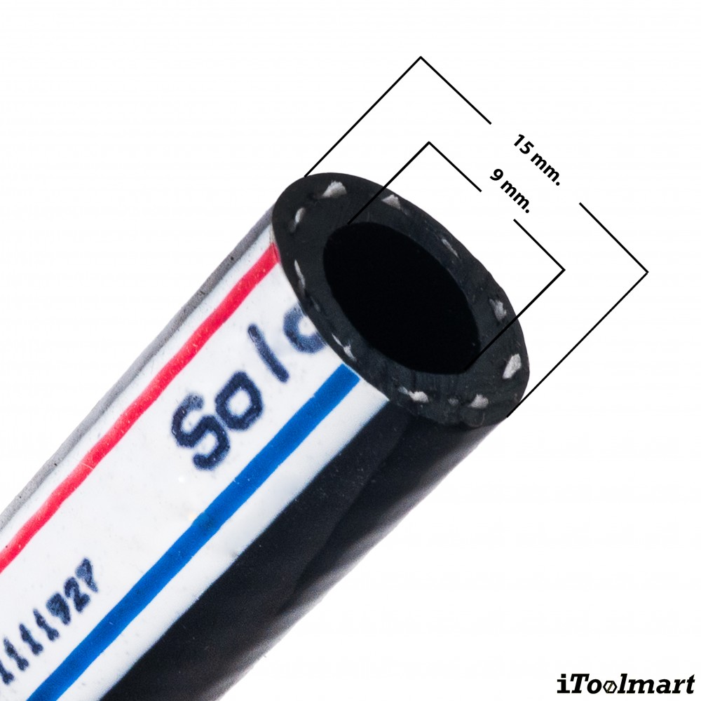 สายลม PVC TOYOX TBK 9 สายลมอเนกประสงค์ด้ายโพลีเอสเตอร์ถัก ขนาด 3 8 นิ้ว 1 เมตร