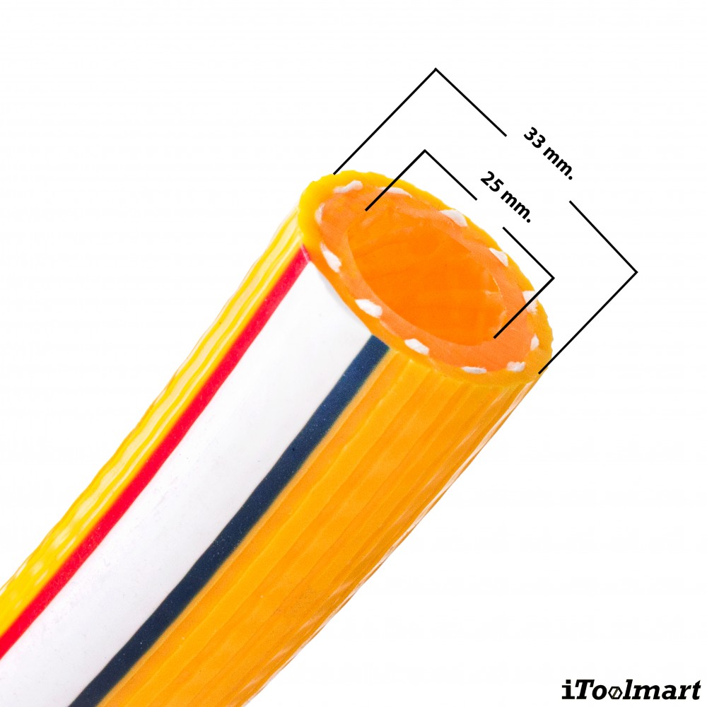 สายลม PVC TOYOX RY 25 สายลมด้ายโพลีเอสเตอร์ถัก ขนาด 1 นิ้ว ม้วน 100 เมตร