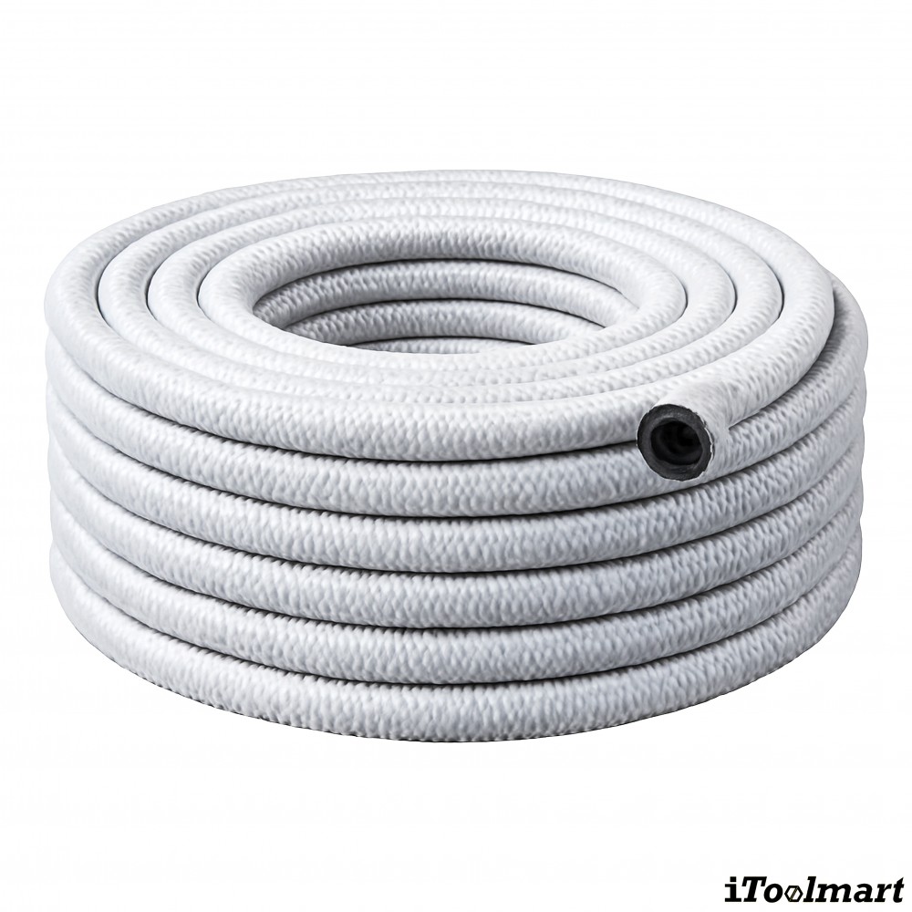 สายยาง PVC TOYOX HTD 19G สายด้ายโพลีเอสเตอร์ถักเอ็นถักหุ้มฉนวนPE ขนาด 3 4 นิ้ว ม้วน 40 เมตร
