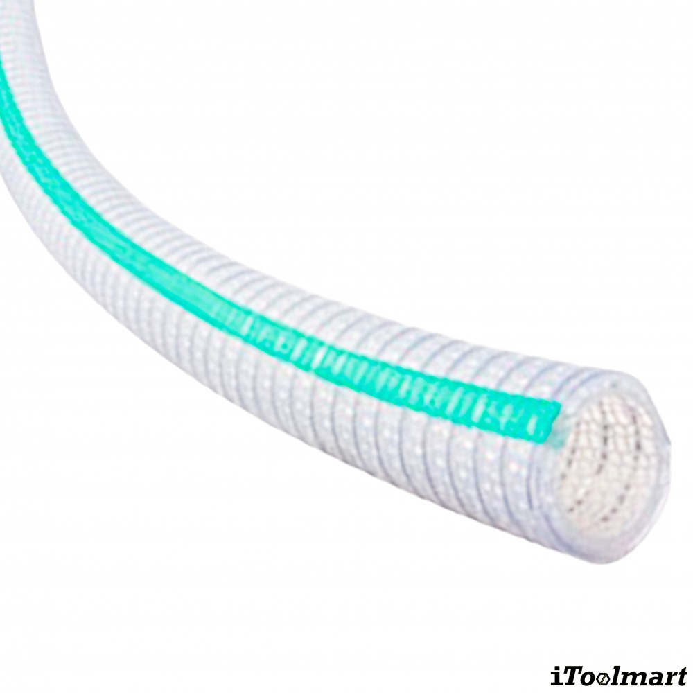 สายยางฟู้ดเกรด Silicone Rubber TOYOX TSIS 50 สายดูดด้ายโพลีเอสเตอร์ถักทนความร้อน ขนาด 2 นิ้ว ม้วน 5 เมตร