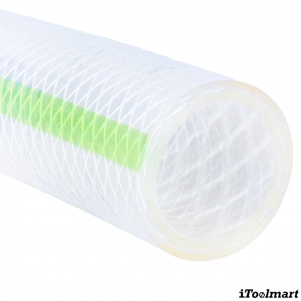 สายยางฟู้ดเกรด Tetrafluroresin Soft PVC TOYOX FFY 25 สายทนสารเคมีด้ายโพลีเอสเตอร์ถัก ขนาด 1 นิ้ว 1 เมตร