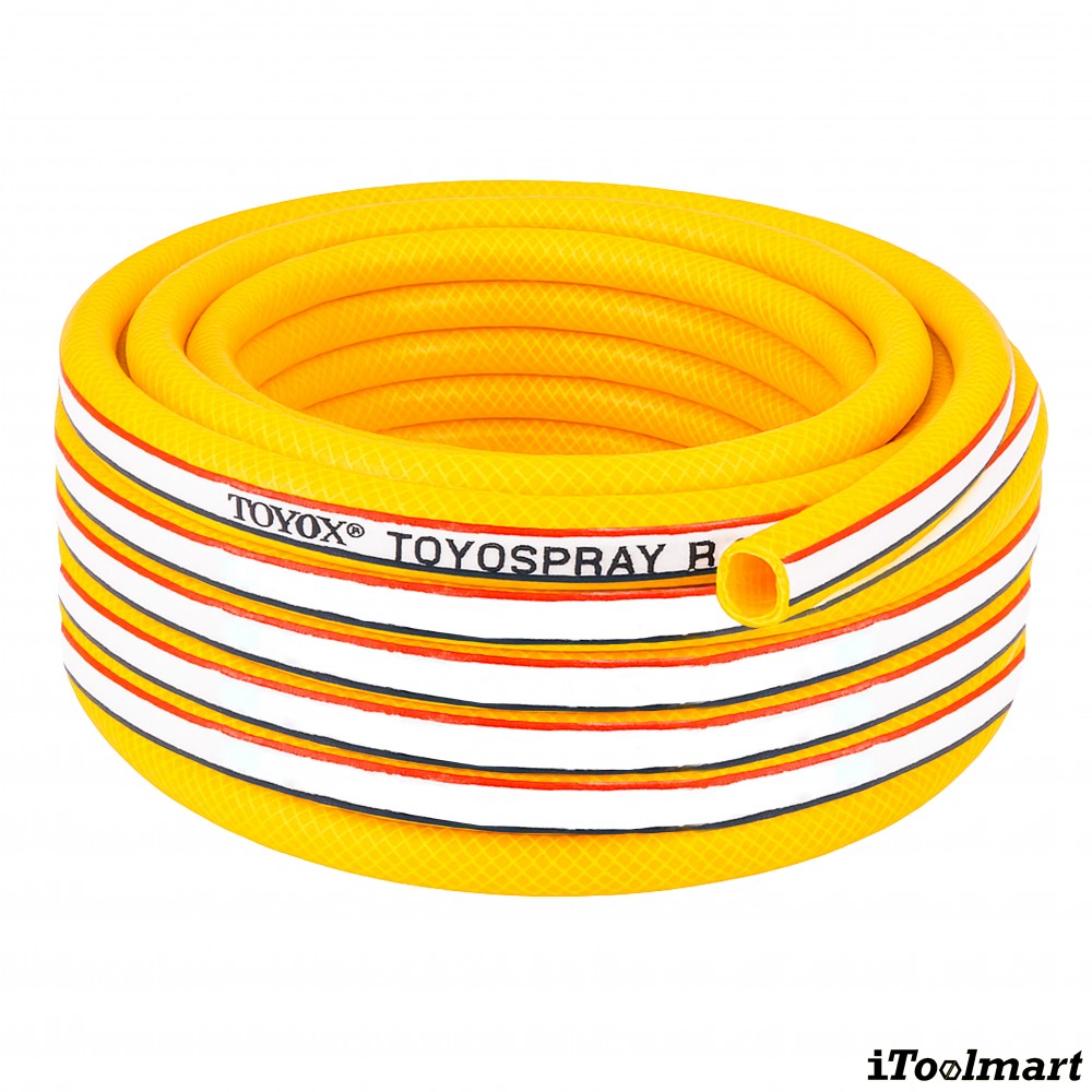 สายลม PVC TOYOX SP 8 สายลมด้ายโพลีเอสเตอร์ถักแรงดันสูง ขนาด 5 16 นิ้ว ม้วน 50 เมตร