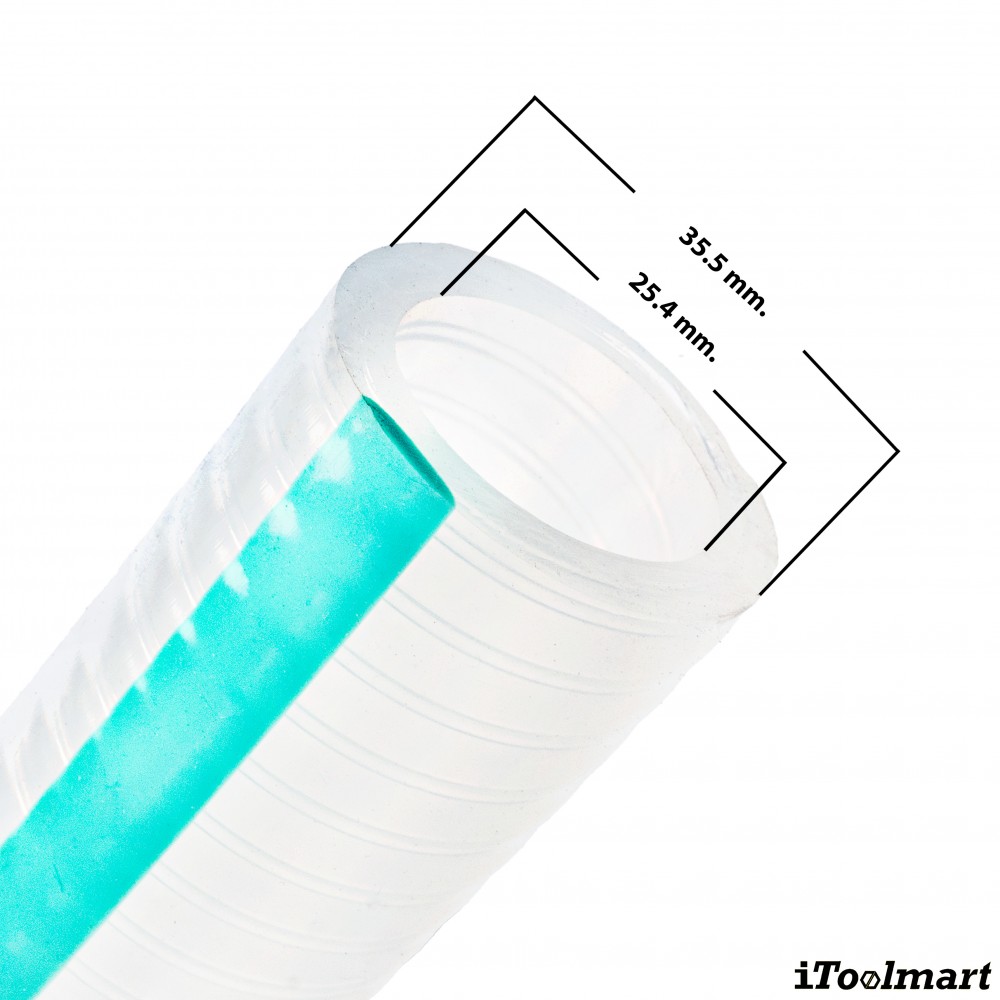 สายยางฟู้ดเกรด Silicone Rubber TOYOX TSIP 25 สายดูดอเนกประสงค์ PET Resinทนความร้อน ขนาด 1 นิ้ว ม้วน 10 เมตร