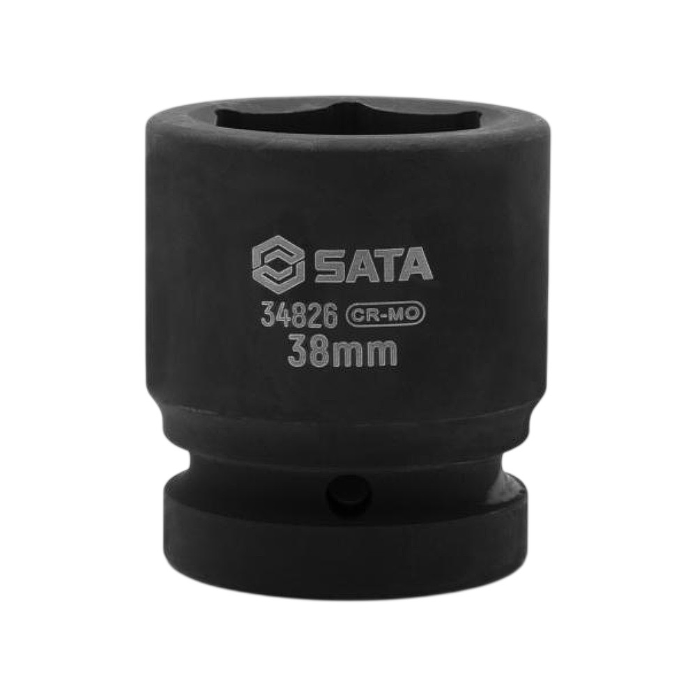 ลูกบล็อกลมสั้น 38 mm.1 นิ้ว 6 เหลี่ยม SATA 34826