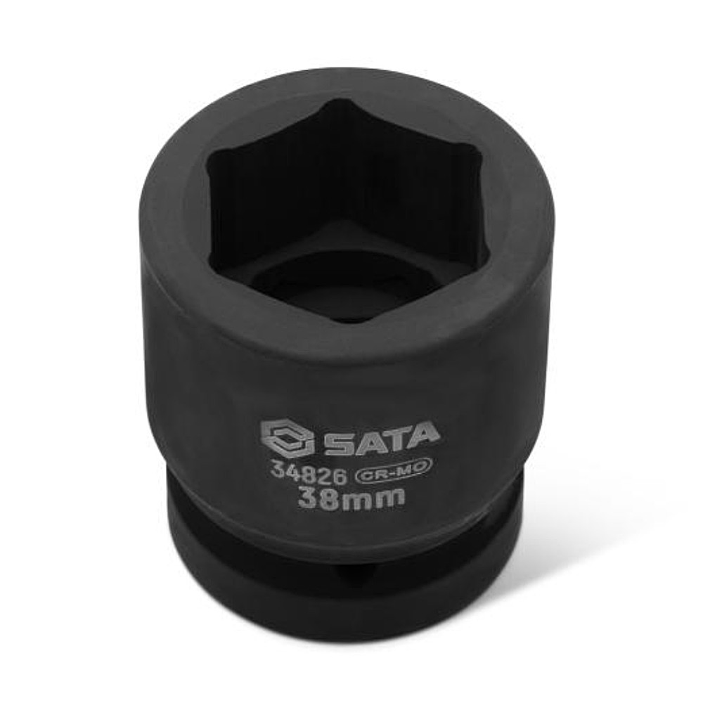 ลูกบล็อกลมสั้น 38 mm.1 นิ้ว 6 เหลี่ยม SATA 34826