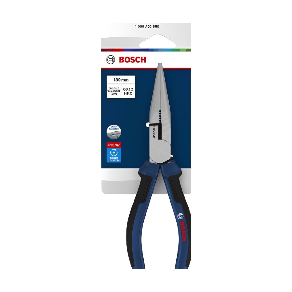 คีมปากแหลม BOSCH 1 600 A03 9RE ขนาด 180 มม 