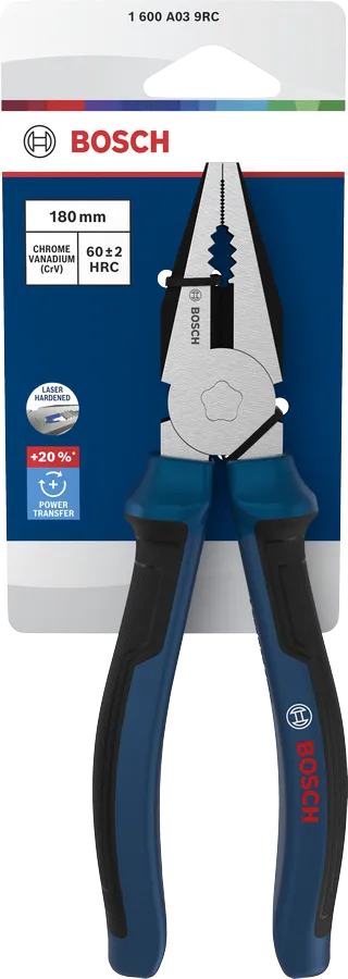 คีมปากตรง BOSCH 1 600 A03 9RC ขนาด 180 มม 