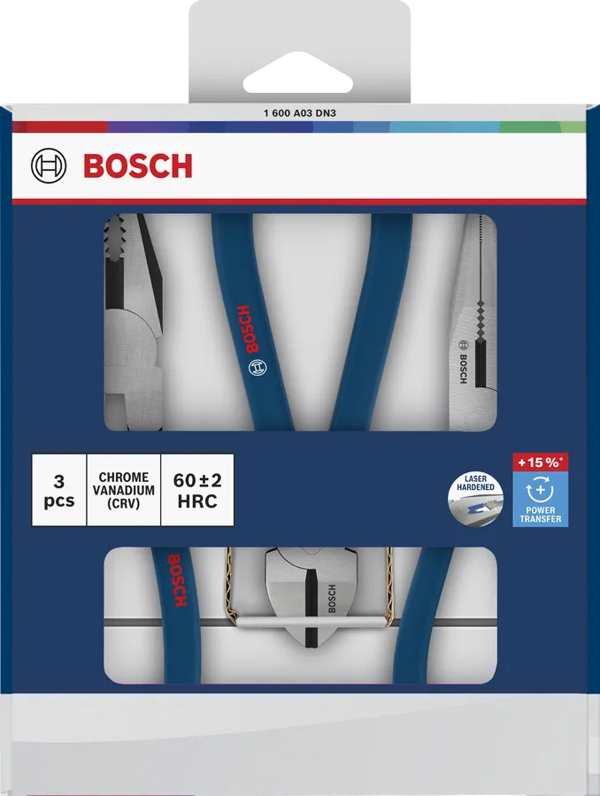 ชุดคีม 3 ชิ้น BOSCH 1 600 A03 DN3