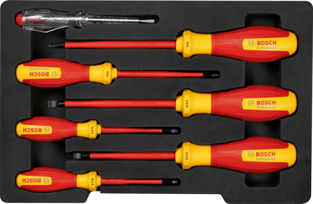 ชุดไขควงกันไฟ BOSCH 1 600 A02 NF7 7 ชิ้น 
