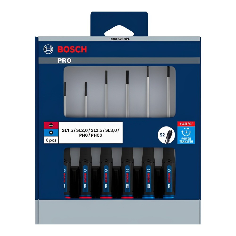 ชุดไขควง PRO Precision PH SL BOSCH 1 600 A03 9PL 6 ชิ้น