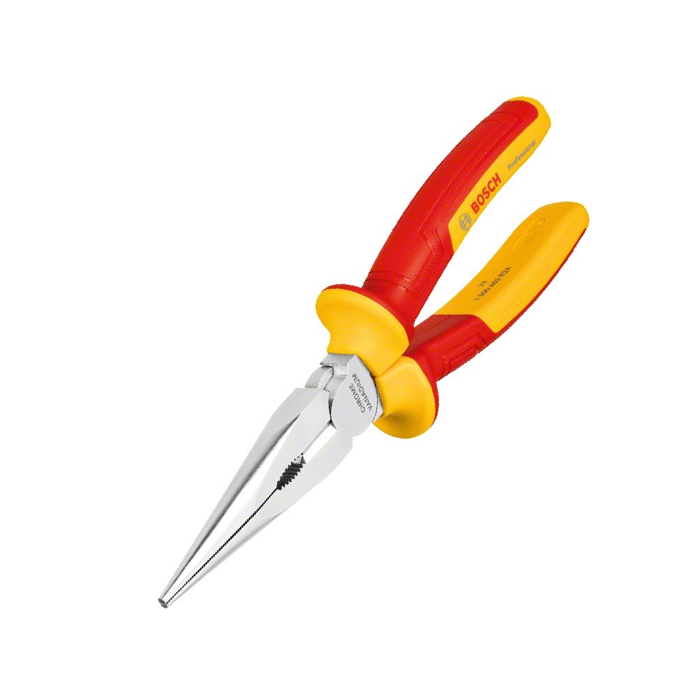 คีมปากแหลมกันไฟ VDE BOSCH 1 600 A02 NE3 ขนาด 200 มม 