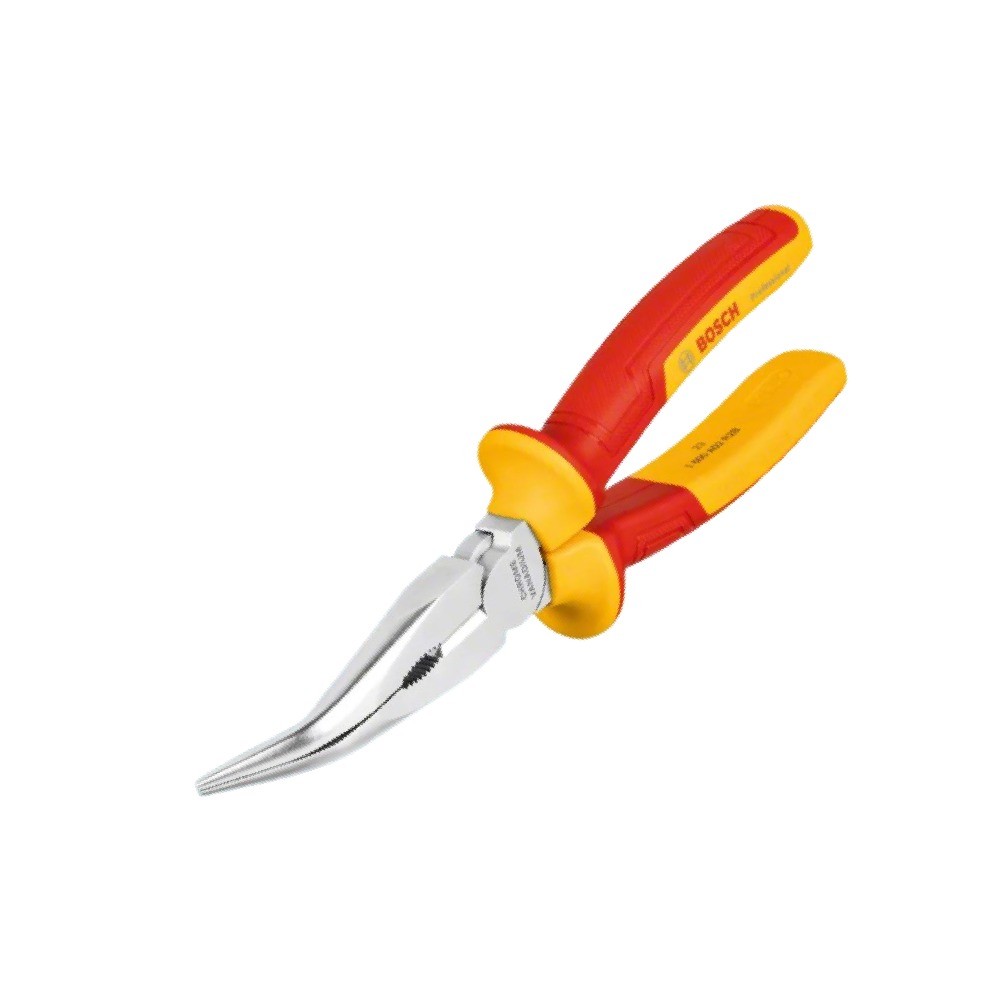 คีมปากแหลมงอ 40° กันไฟ VDE BOSCH 1 600 A02 NE4 ขนาด 200 มม 