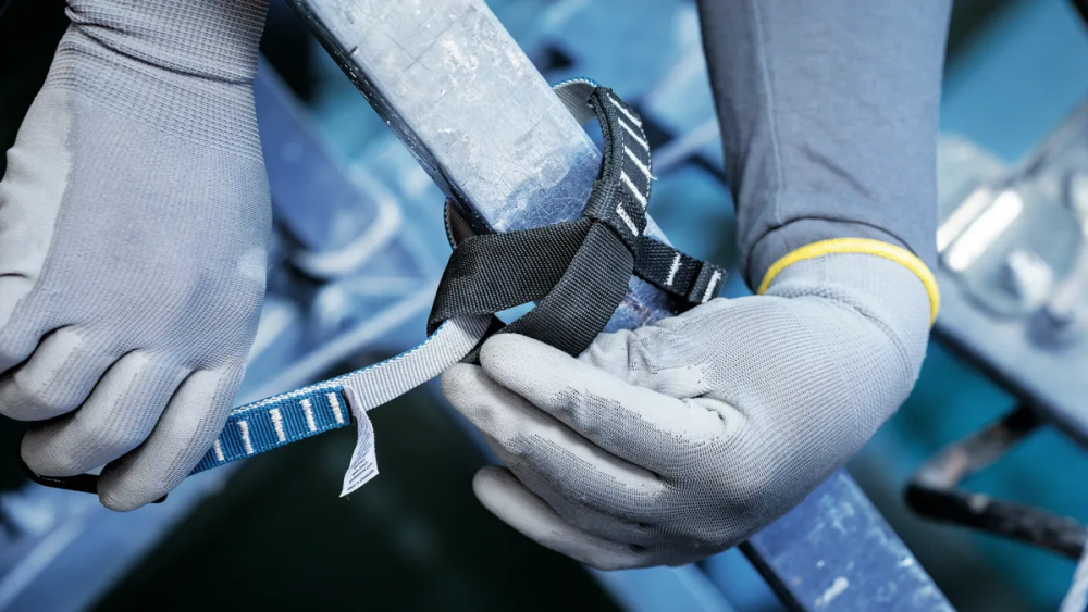 สายเซฟตี้ BOSCH PRO Lanyard Heavy พร้อมห่วงล็อคเดี่ยว รับน้ำหนักได้ 16 kg 