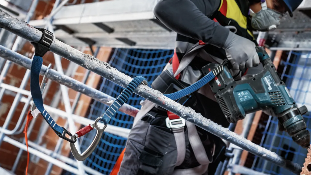สายเซฟตี้ BOSCH PRO Lanyard Light พร้อมห่วงล็อคคู่ รับน้ำหนักได้ 6 kg 