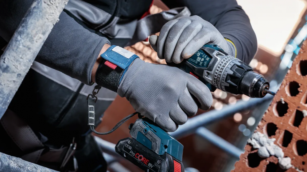 สายเซฟตี้ BOSCH PRO Wristband กันเครื่องมือตกจากที่สูง รับน้ำหนักได้ 2 25  kg 