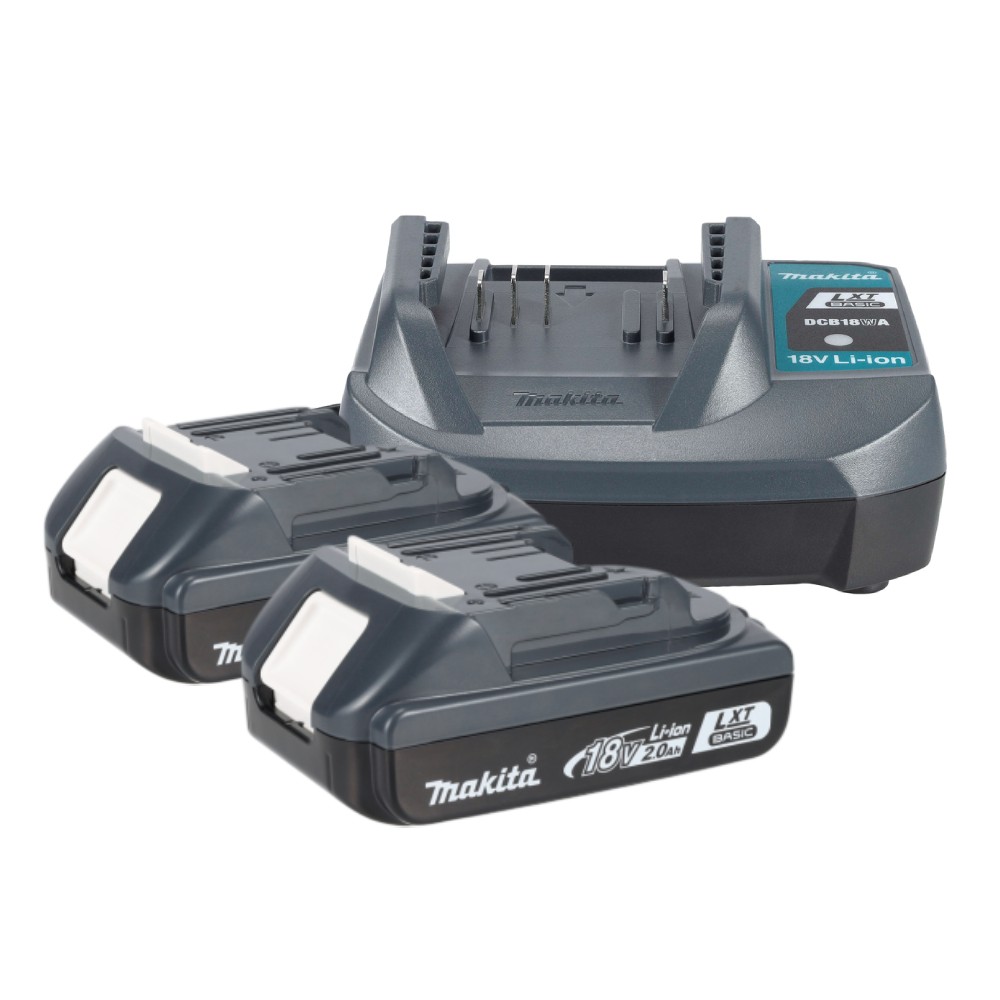 ชุดแบตเตอรี่  MAKITA DCB18WA BLB182X2 แบตเตอรี่ x2 ก้อน พร้อมแท่นชาร์จ 