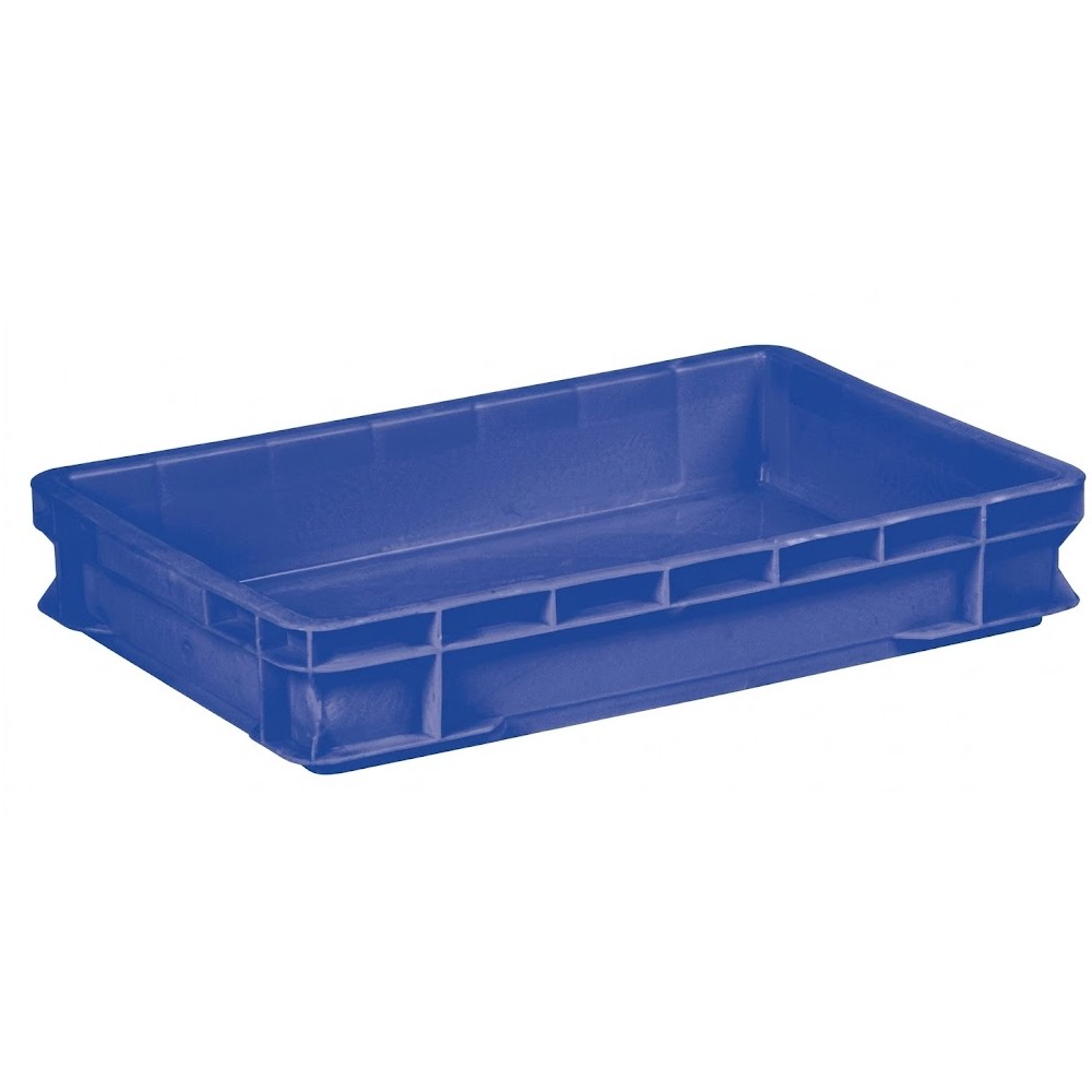 ลังพลาสติกทึบ  JBJ CS032 สีน้ำเงิน ขนาด 555 x 358 x 98 มม 