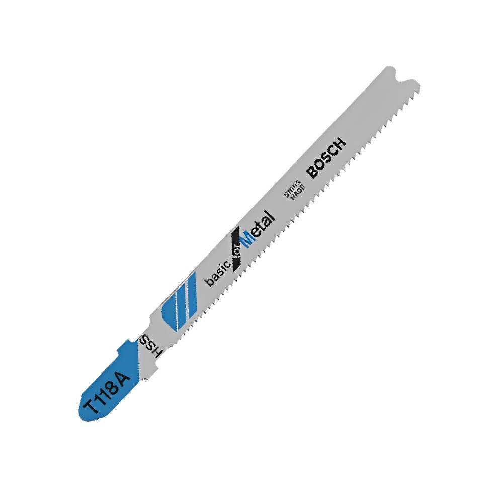 เลื่อยจิ๊กซอว์ T 118 A Basic for Metal BOSCH   สำหรับทำการตัดโลหะแบบตรง   Pack100 