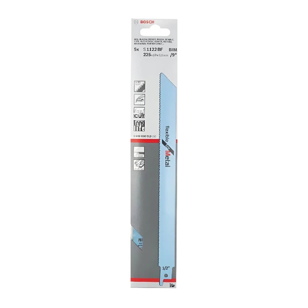ใบเลื่อยเซเบอร์ซอว์ BOSCH S 1122 BF  25 ใบ 