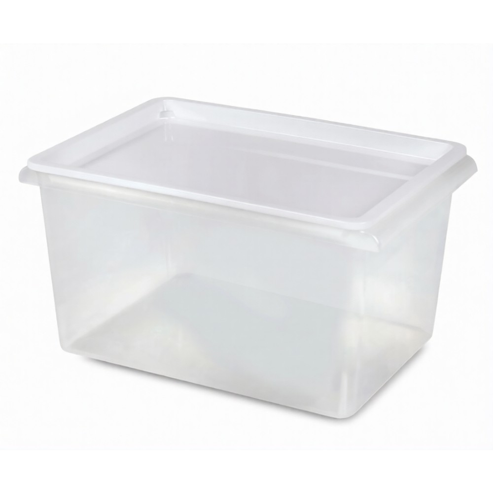 กล่องพลาสติก JCJ 5121 พร้อมฝาสีขาว ความจุ 6L ขนาด 275 x 190 x 150 มม 