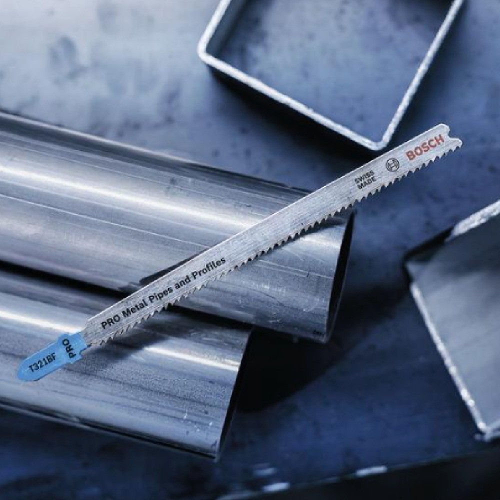 ใบเลื่อยฉลุ เหล็ก BOSCH T 321 BF  PRO Metal Pipes and Profiles   5 ใบ 