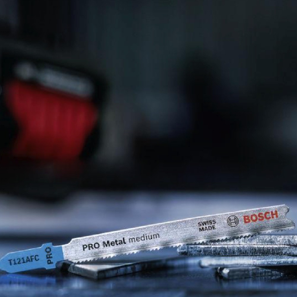 ใบเลื่อยจิ๊กซอว์ BOSCH T 121 AFC สำหรับโลหะบาง 1 3 มม   5 ใบ 