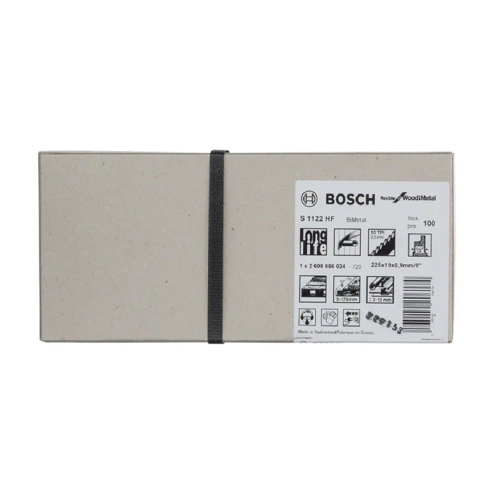 ใบเลื่อยเซเบอร์ซอว์ BOSCH S 1122 HF  100 ใบ 