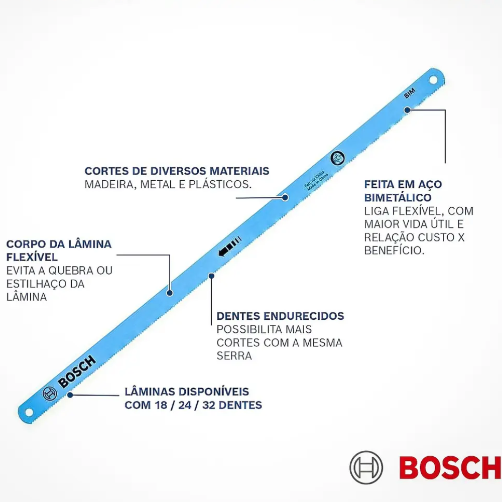 ใบเลื่อยตัดเหล็ก BOSCH 2 608 003 025 ขนาด 12” x ½” 24T