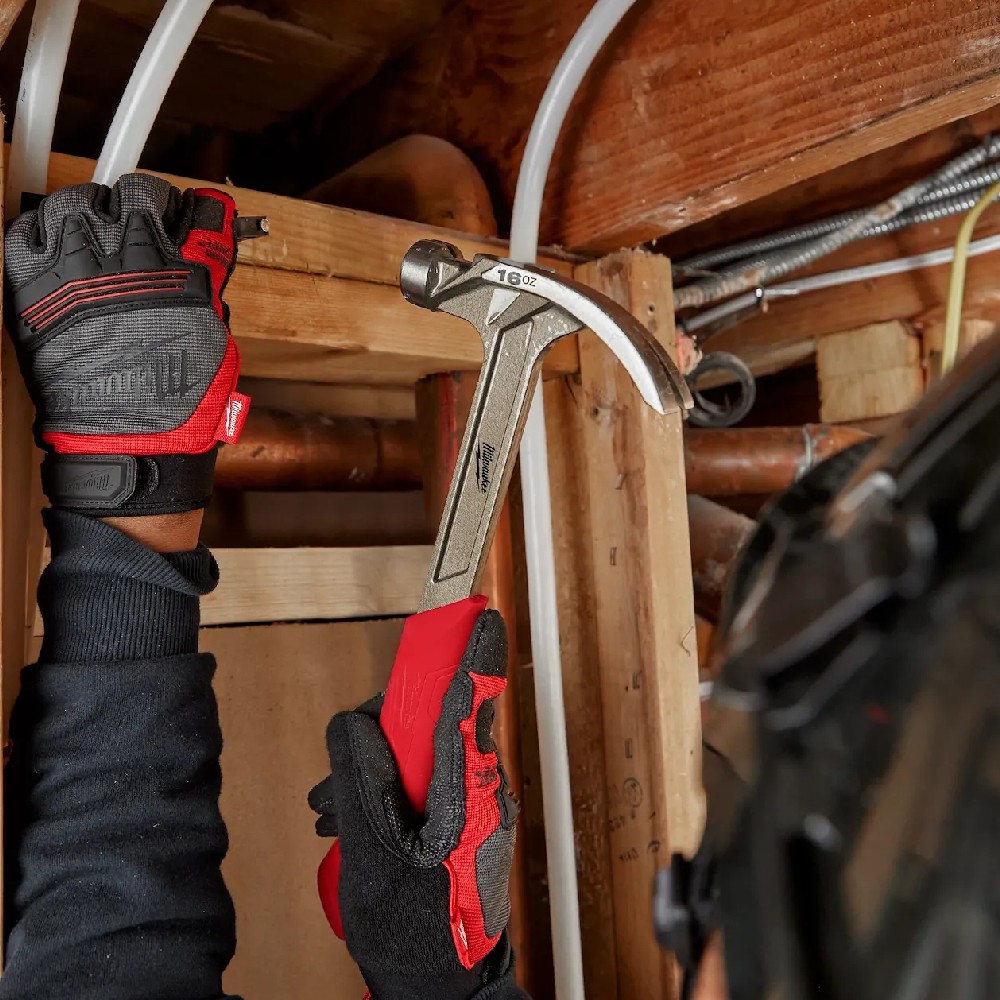 ค้อนหงอน ผิวเรียบ Milwaukee 48 22 9018 Smooth Face Hybrid Claw Hammer ขนาด 16 ออนซ์&nbsp; 454 กรัม 