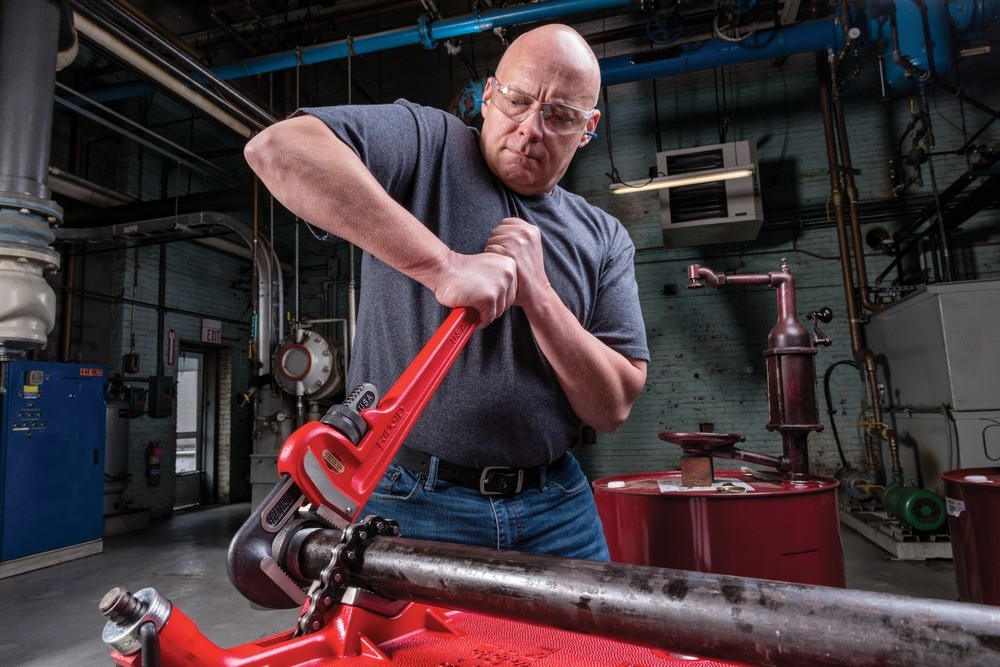 ประแจจับท่อ RIDGID 31010 แบบด้ามตรง ขนาด 10 นิ้ว  จับท่อสูงสุด 1 1 2 นิ้ว 