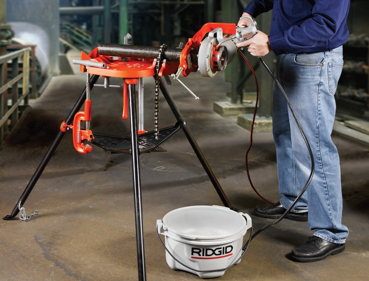 ปากกาจับท่อ RIDGID 40130  40 A พร้อมขาตั้ง ความจุ 3   60 มม 