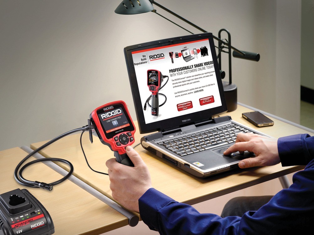 กล้องสำรวจดิจิตอล RIDGID micro CA 350 แบบพกพา