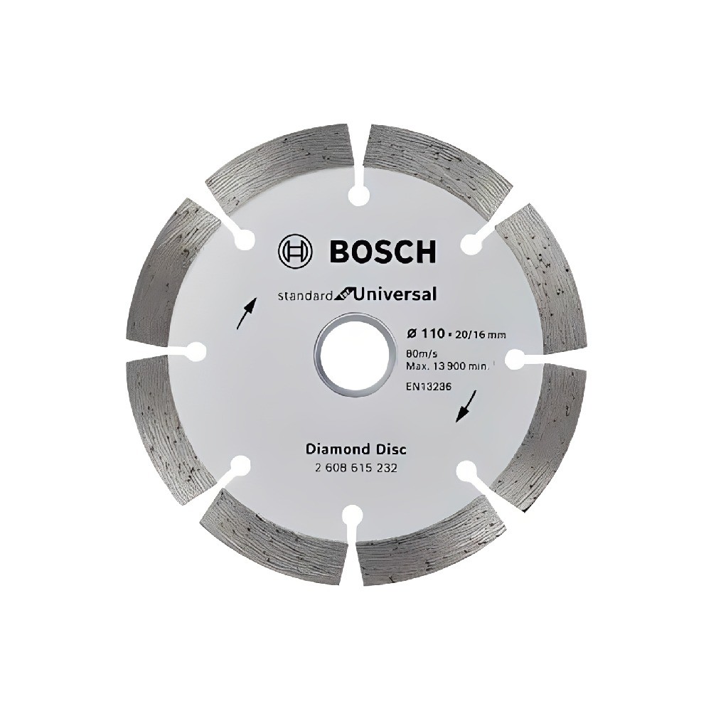 ใบตัดเพชร BOSCH 2 608 615 232 รุ่น Shark Diamond Blade ขนาด 110 x 10 มม 